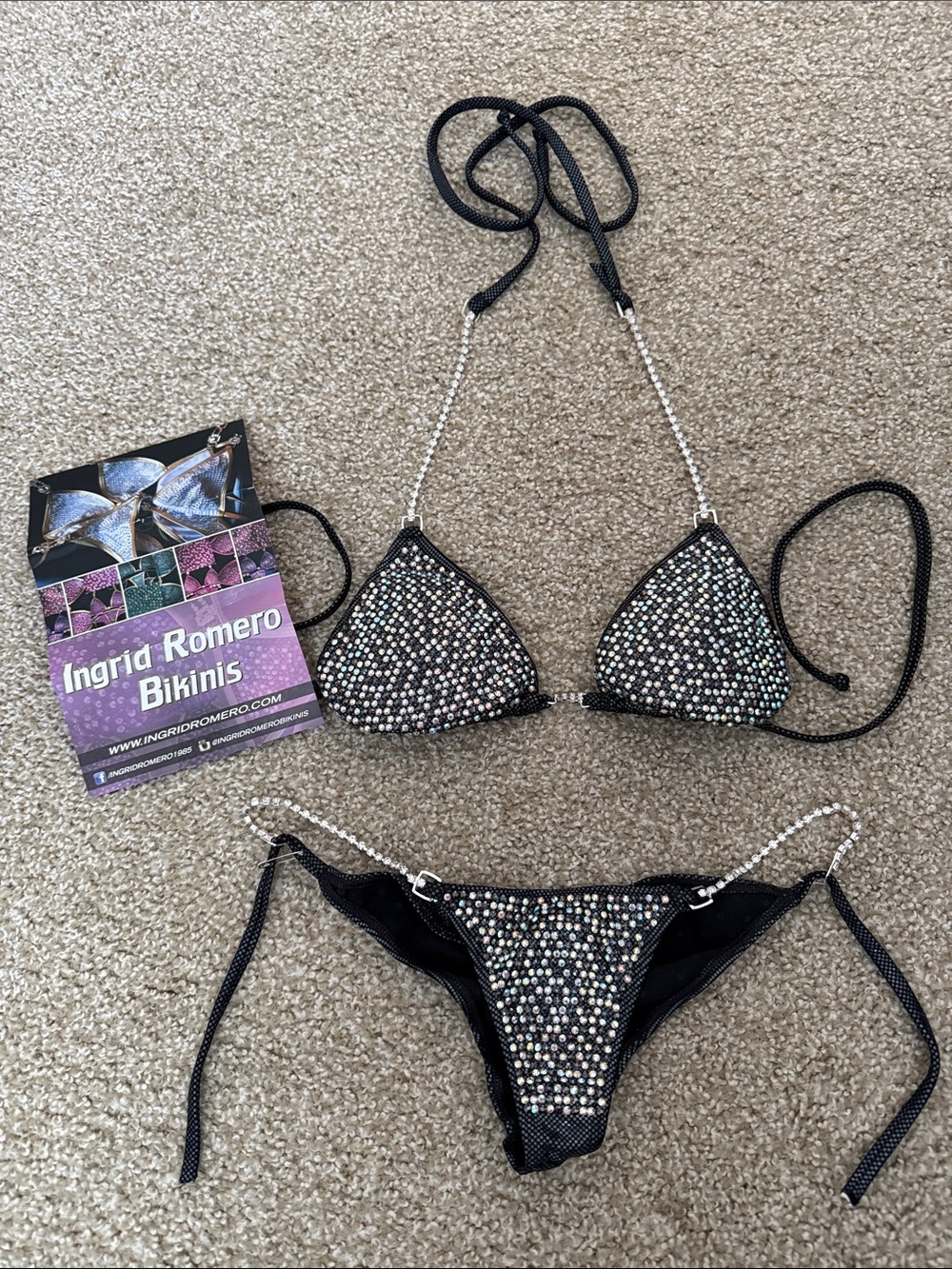 Black Crystal Competition Bikini